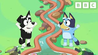 Bluey and Mackenzie Play Barky Boats  CBeebies [upl. by Melgar]