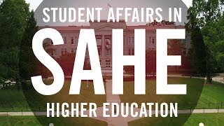 SAHE Student Affairs in Higher Education [upl. by Wolk987]