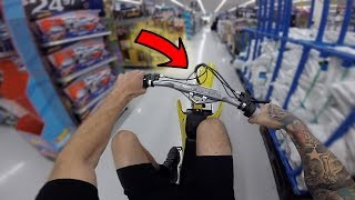 CRAZY RIDING A DIRT BIKE IN WALMART [upl. by Aiam]