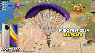 Poco X3 pro pubg test 2024🔥31 update Livik gameplay with screen Recording 😍 Buy in 2024 [upl. by Walling]