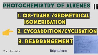 2ndphochemistry of alkenescycoaddition [upl. by Anahsak]