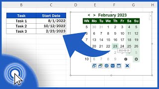 How to Insert a Calendar in Excel the Simplest Way [upl. by Prendergast]