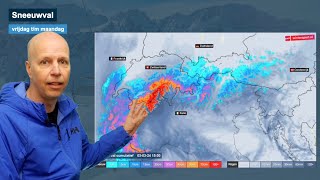 Regionaal erg veel sneeuw en spannend weersverloop volgende week [upl. by Cher]