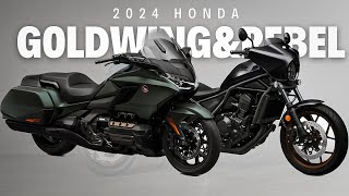 OFFICIALLY LAUNCHED  2024 HONDA GOLDWING amp REBEL MORE LUXURIOUS [upl. by Ihtak]