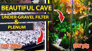 How to Set Up an Aquarium Cave with UnderGravel Filter and Plenum  Tall Tank Aquascape Guide [upl. by Oirevlis110]