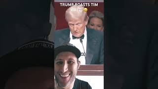 TRUMP ROASTS TIM WALZ 🤣 joerogan trump timwalz reaction maga trumpelection viralshorts [upl. by Laekcim]