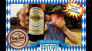 Warsteiner Oktoberfest Beer Review 2022 by A Beer Snobs Cheap Brew Review [upl. by Khalin]