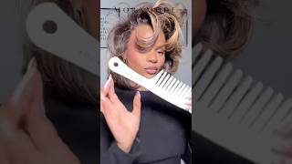 How to get the perfect blowout bob using noheat noheatcurls hairstyletutorial wigs grwm [upl. by Nedearb279]