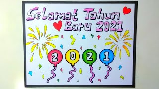 Gambar selamat tahun baru  ucapan tahun baru 2021 [upl. by Ellenrad328]