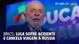 Lula sofre acidente doméstico e cancela viagem à cúpula do Brics [upl. by Yanehs765]