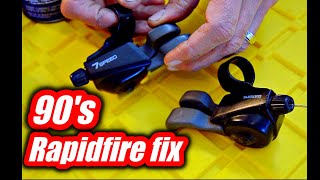 How To Fix Really Old Shimano Rapidfire Shifters [upl. by Wallford]