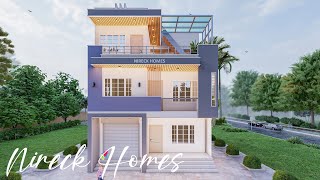 Simple Low Budget House Modern 3D Exterior  25X35 Square Feet [upl. by Sexela]