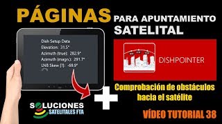 Paginas para apuntamiento Satelital  DISHPOINTER [upl. by Eyt]