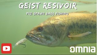 Geist Reservoir Pre spawn Bass Fishing Is this the Best Bass lake in Indiana [upl. by Reklaw430]