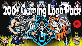 200 plus gaming mascot logos download  Free Gaming mascot logo  Animal Character mascot logo pack [upl. by Tasha]