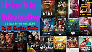 New 20 Release This Week Movies  UrduHindi  05 October 2024  FD Movies Studio [upl. by Kuebbing]