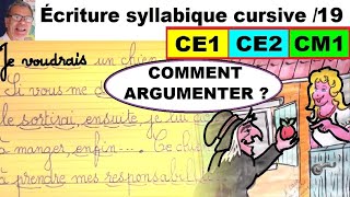 Cours de français  Argumentation et texte argumentatif  ce1 ce2 et cm1  19 [upl. by Petula]