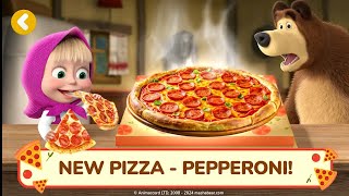 Masha and The Bear pizzeria  New Episode 💫  Cartoon Game 🎮 [upl. by Nebe507]