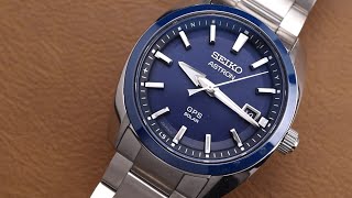 Seiko Astron SSJ003 Solar Blue Ceramic Bezel [upl. by Arimihc]