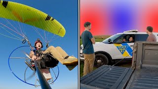 Paramotors and POLICE [upl. by Assilram]