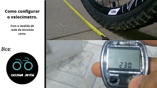 Como configurar o velocímetro e medir a roda da bicicleta Ciclismo Jovem [upl. by Schumer468]