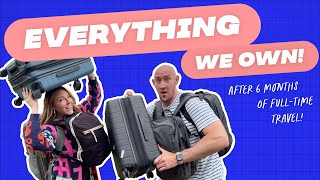 FullTime Travel Packing Update amp Tips  COMPLETE BAG TOUR 🧳🎒 [upl. by Mad]