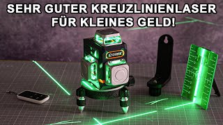 Kreuzlinienlaser 360 Grad Selbstnivellierend  CIGMAN Kreuzlinienlaser 3x360° CM701  Fernbedienung [upl. by Salkcin550]