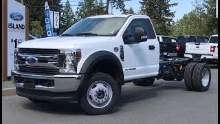 2018 Ford Super Duty F550 XLT V8 Diesel Regular Chassis Cab Review Island Ford [upl. by Fleck]