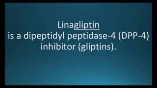 How to pronounce linagliptin Tradjenta Memorizing Pharmacology Flashcard [upl. by Yna]