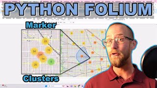 Improve Performance Using Marker Clusters in Python Folium Tutorial 4 [upl. by Qerat]