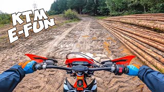 RIDING a NEW 2022 KTM FREERIDE EXC  Good fun [upl. by Ursulina]