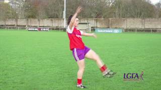 Ladies Gaelic Football Skills  The Punt Kick [upl. by Benjie918]