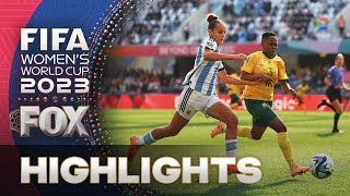 Argentina vs South Africa Highlights  2023 FIFA Womens World Cup [upl. by Bannerman898]