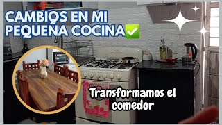 ✨️TRANSFORME MI COCINA CON PAPEL TAPIZ✅️COMEDOR COMO NUEVO🤩IVONNE LOPEZZ [upl. by Warford]