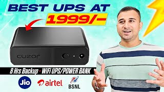 Best Wifi UPSPower Bank for Router  Cuzor Mini Pro Review 🔥 [upl. by Bertle]