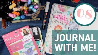 Journal With Me 08  Creative Journaling with Stickers and Pens [upl. by Shakespeare]