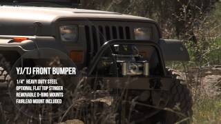 Trail Gear  Rock Defense™ YJTJ Jeep Bumpers [upl. by Eittak]