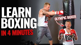 How to Box in 4 Minutes  Boxing Training for Beginners [upl. by Westfall]