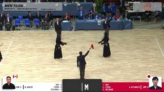 Canada vs Japan  19th World Kendo Championship Mens Team Knockouts Best 8 [upl. by Eciened]