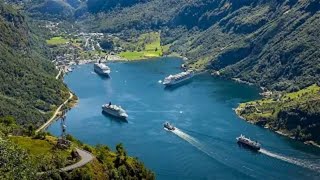 Geirangerfjorden Geiranger the most excellent Fjord of Norway [upl. by Retlaw]