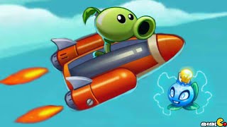 Plants Vs Zombies 2 NEW Plant Electric Blueberry Sky Castle Star War Mini Games  PVZ 2 China [upl. by Acus]