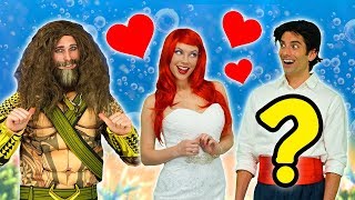 ARIEL MARRY AQUAMAN OR PRINCE ERIC After Ursula Puts a Spell on Ariel Totally TV [upl. by Ycniuqal]