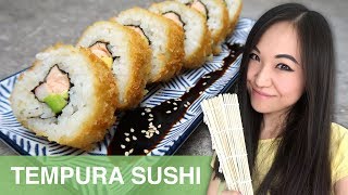 REZEPT Tempura Sushi selber machen  japanisch kochen [upl. by Ophelie]