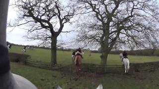 Alice visits the Cottesmore Hunt at Furze Hill House 27th January 2015 [upl. by Nananne53]