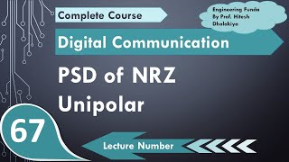 PSD of NRZ Unipolar Line Coding Scheme in Digital Communication by Engineering Funda [upl. by Yenahc]