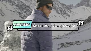 Tacvasen Mens Winter Puffer Jacket Warm Lightweight Water Repellent Windproof [upl. by Mashe]