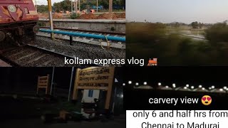 kollam express vlog 🚂Chennai egmore to kollam train vlog varshansyoutube [upl. by Jesh668]