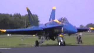 Blue Angels 2006 Part1in Europe Leeuwarden Netherlands F18 [upl. by Feinleib]