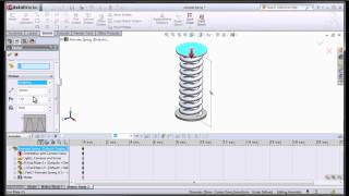 SOLIDWORKS  Animating a Spring [upl. by Malha881]