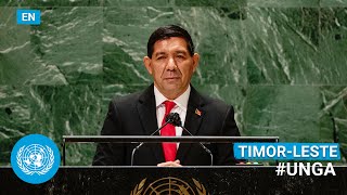 🇹🇱 TimorLeste  Chair Addresses United Nations General Debate 76th Session English  UNGA [upl. by Yartnoed202]